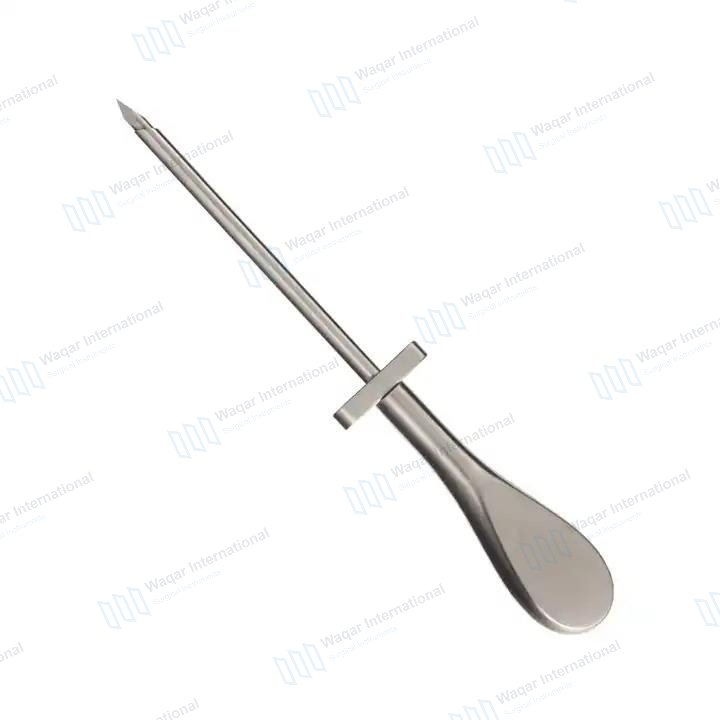 Heavy Duty Veterinary Surgical Kit Stainless Steel Rumen Trocar — laparoscopy surgery manufactured by Waqar International, Sialkot