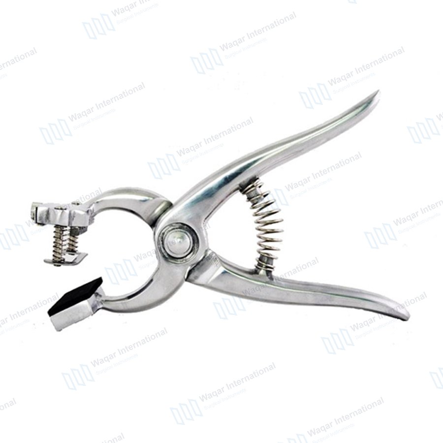 Heavy Duty 304 Stainless Steel Reusable Animal Ear Tattoo — ent instruments manufactured by Waqar International, Sialkot
