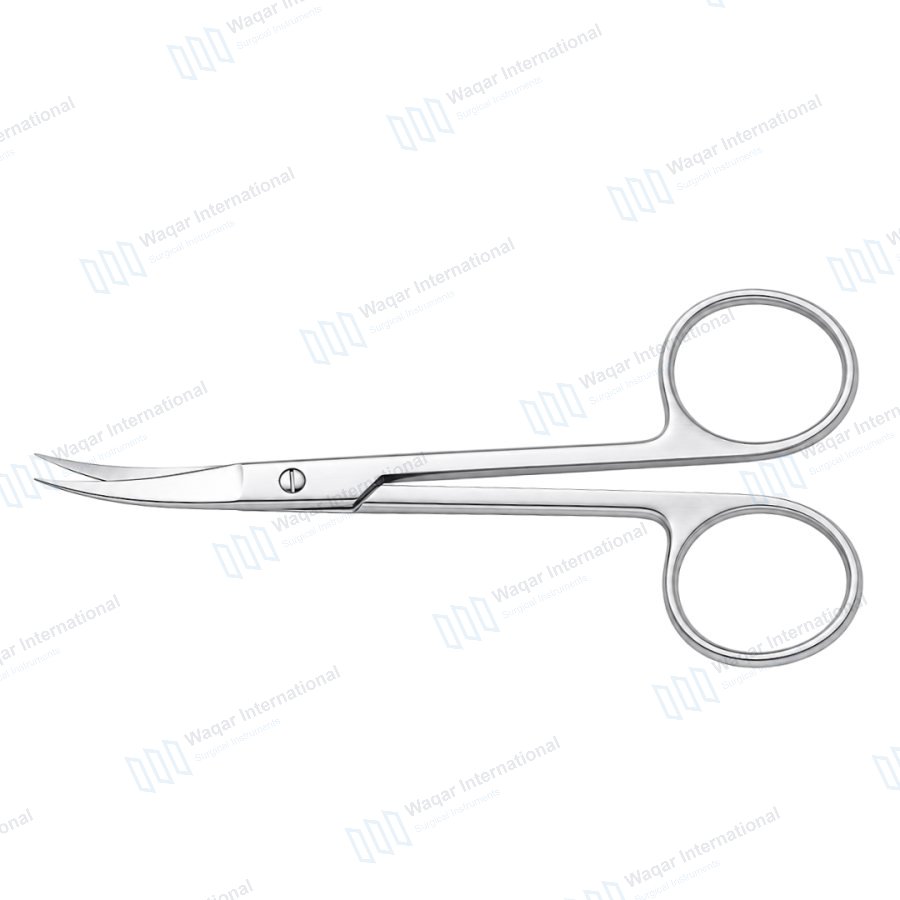 Iris Scissors Curved Stainless Steel Micro Surgical Scissors Instrument — eye instruments manufactured by Waqar International, Sialkot