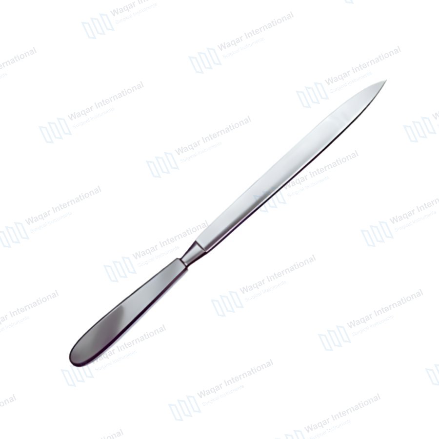 20cm Fixed Blade Autopsy & Medical Dissection Knife — surgical instruments manufactured by Waqar International, Sialkot