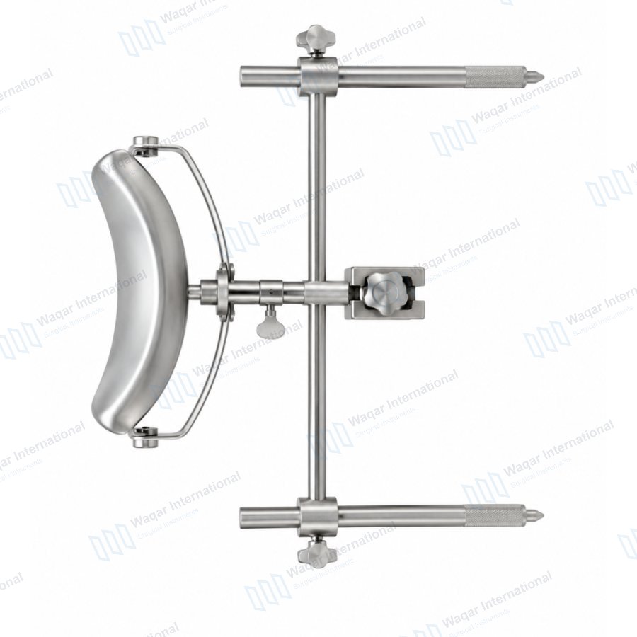 Metal Autopsy Headrest Stainless Steel Post Mortem Support Stand — surgical instruments manufactured by Waqar International, Sialkot