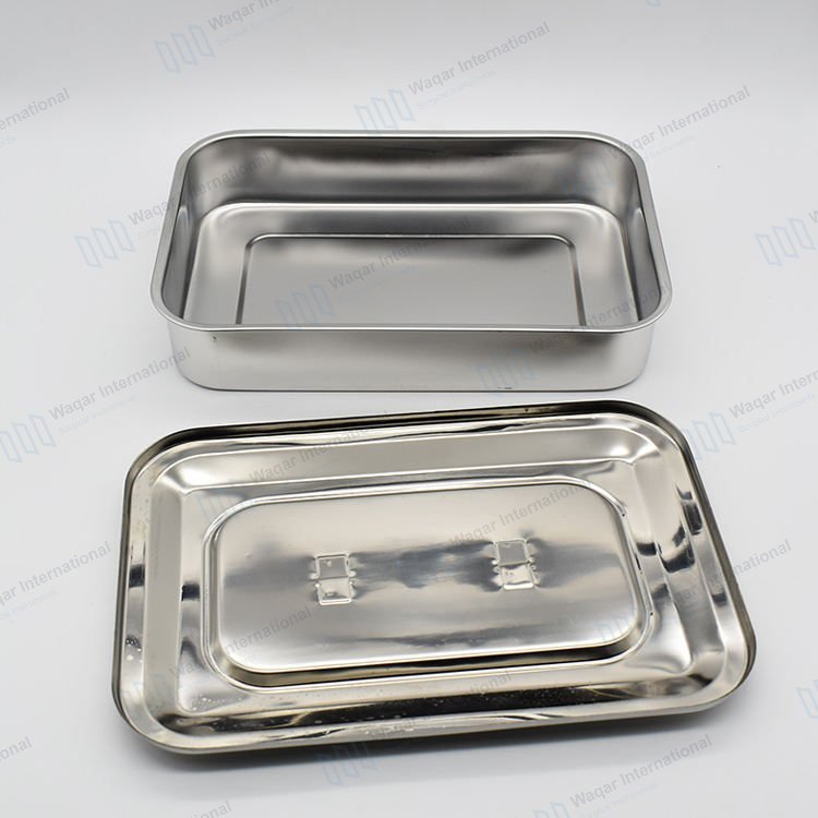 Stainless Steel Dental Set Sterilization Tray for Medical — dental instruments manufactured by Waqar International, Sialkot