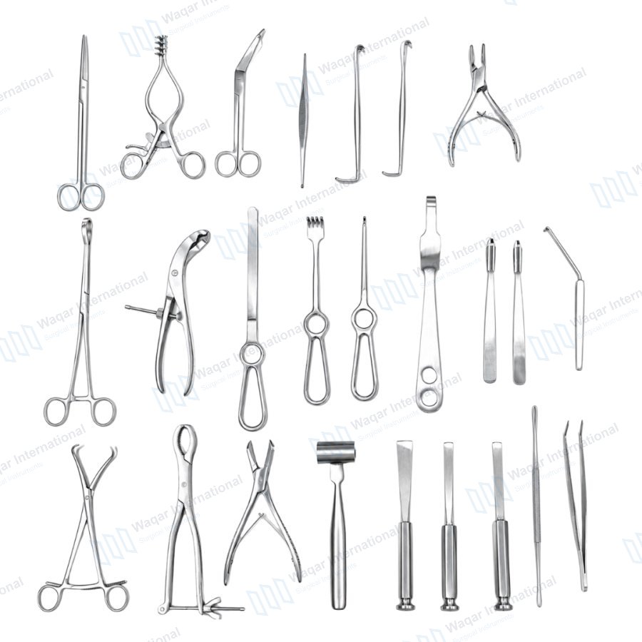 Reusable Stainless Steel Orthopedic Trauma Surgery Set Fracture — orthopedic instruments manufactured by Waqar International, Sialkot