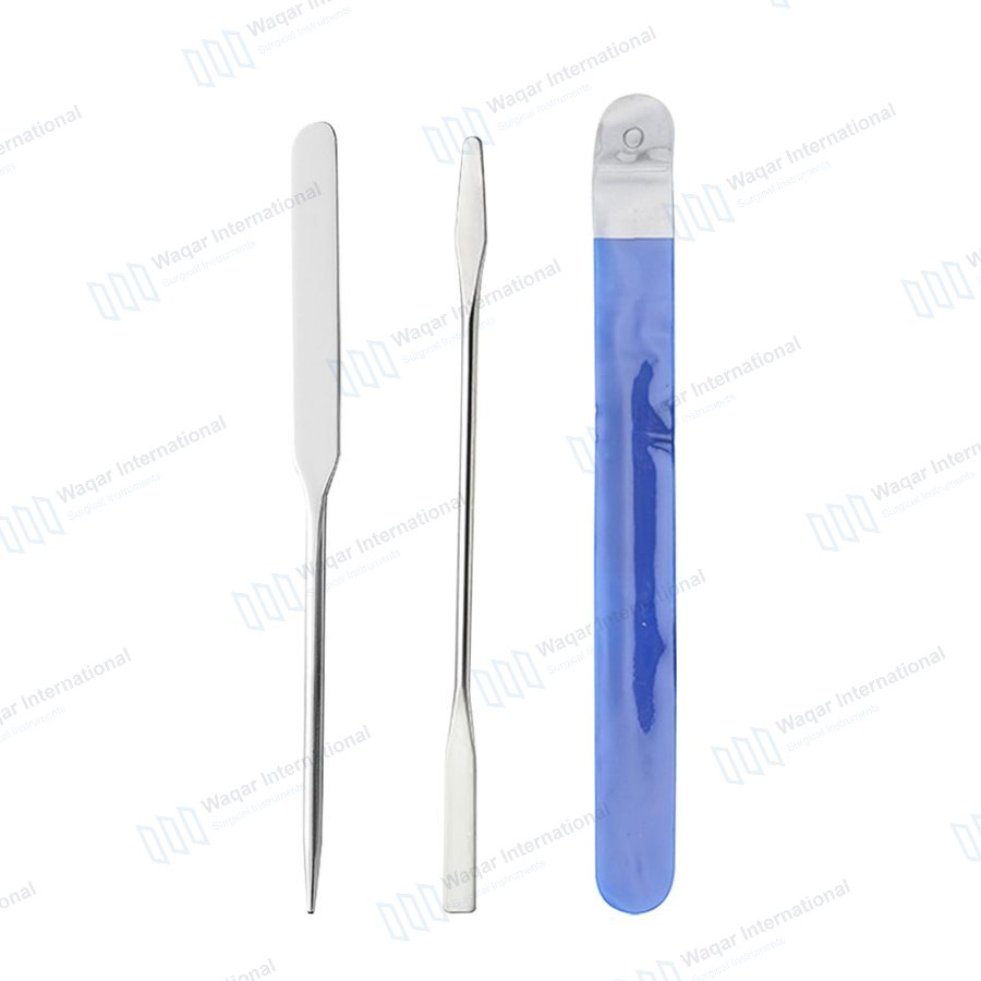 Stainless Steel Single Ended Beauty Mixing Spatula — dental instruments manufactured by Waqar International, Sialkot