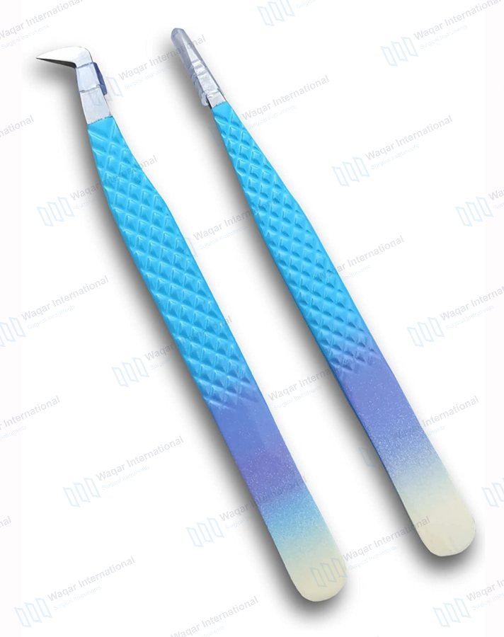 J2 Japanese Stainless Steel Anti-Static Eyelash Extension — beauty instruments manufactured by Waqar International, Sialkot