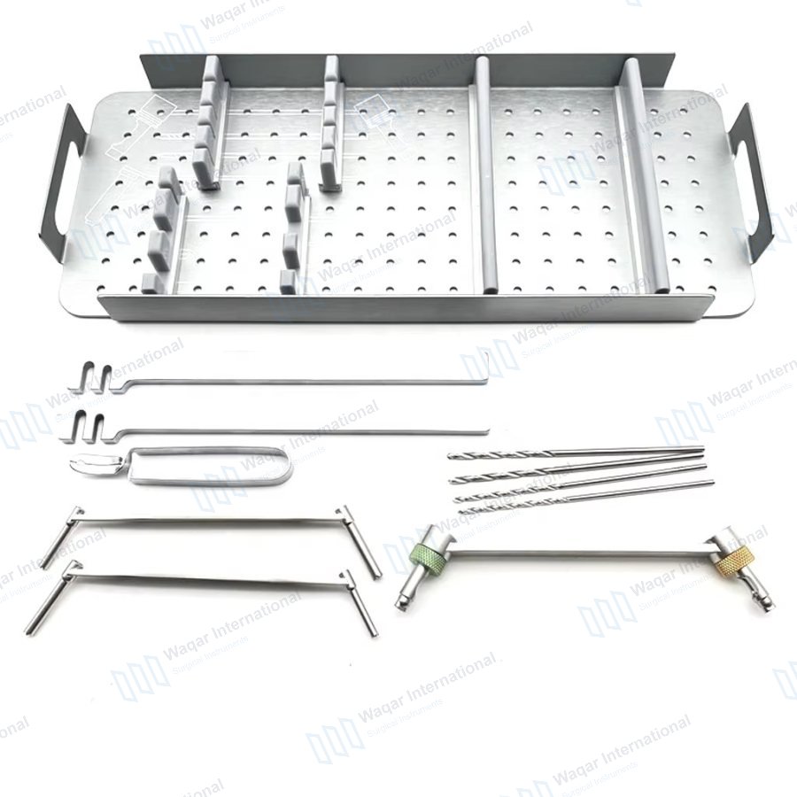 Small Fragment Instrument Set Stainless Steel Orthopedic Surgical — orthopedic instruments manufactured by Waqar International, Sialkot