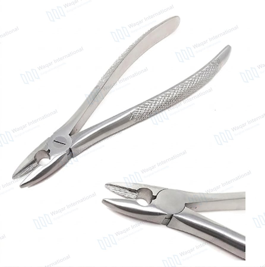 MD1 Dental Extracting Forceps Stainless Steel Upper Tooth Extraction — dental instruments manufactured by Waqar International, Sialkot