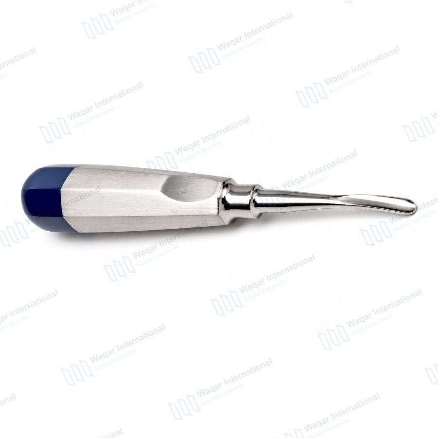 Dental Curved Luxating Elevator Root Extraction Instrument — dental instruments manufactured by Waqar International, Sialkot