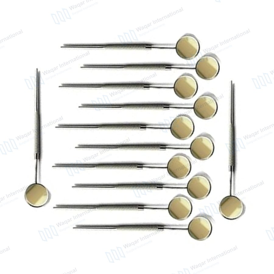 12 PCS Dental Mouth Mirror Set — dental instruments manufactured by Waqar International, Sialkot