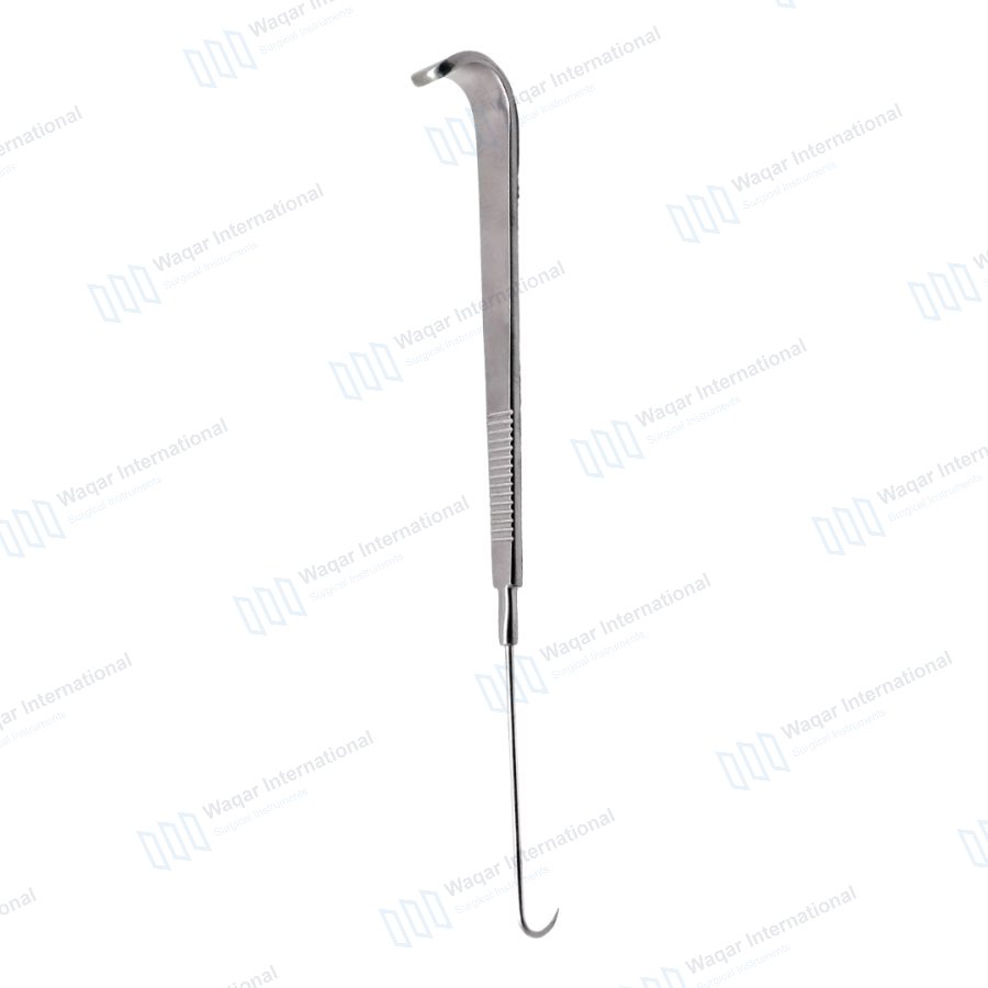 Tracheotomy Hook 15cm Sharp Point Stainless Steel Surgical Instrument — surgical instruments manufactured by Waqar International, Sialkot