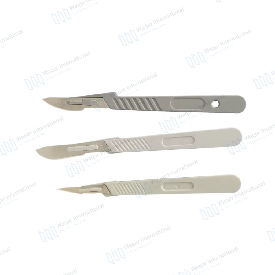 Disposable Sterile Stainless Steel Scalpel Instrument Set — dental instruments manufactured by Waqar International, Sialkot