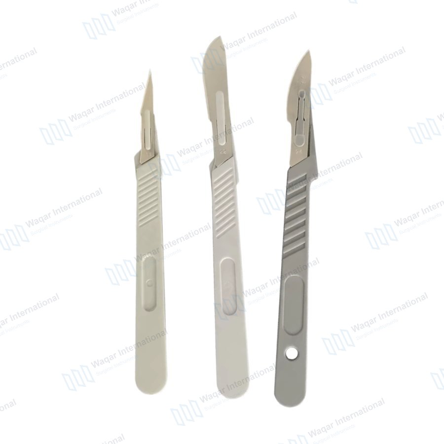 Disposable Sterile Stainless Steel Surgical Scalpel Instrument — dental instruments manufactured by Waqar International, Sialkot