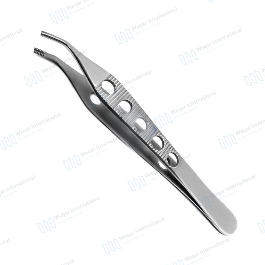 Dental Adson Brown Forceps Curved Thumb Dressing Tweezers — dental instruments manufactured by Waqar International, Sialkot