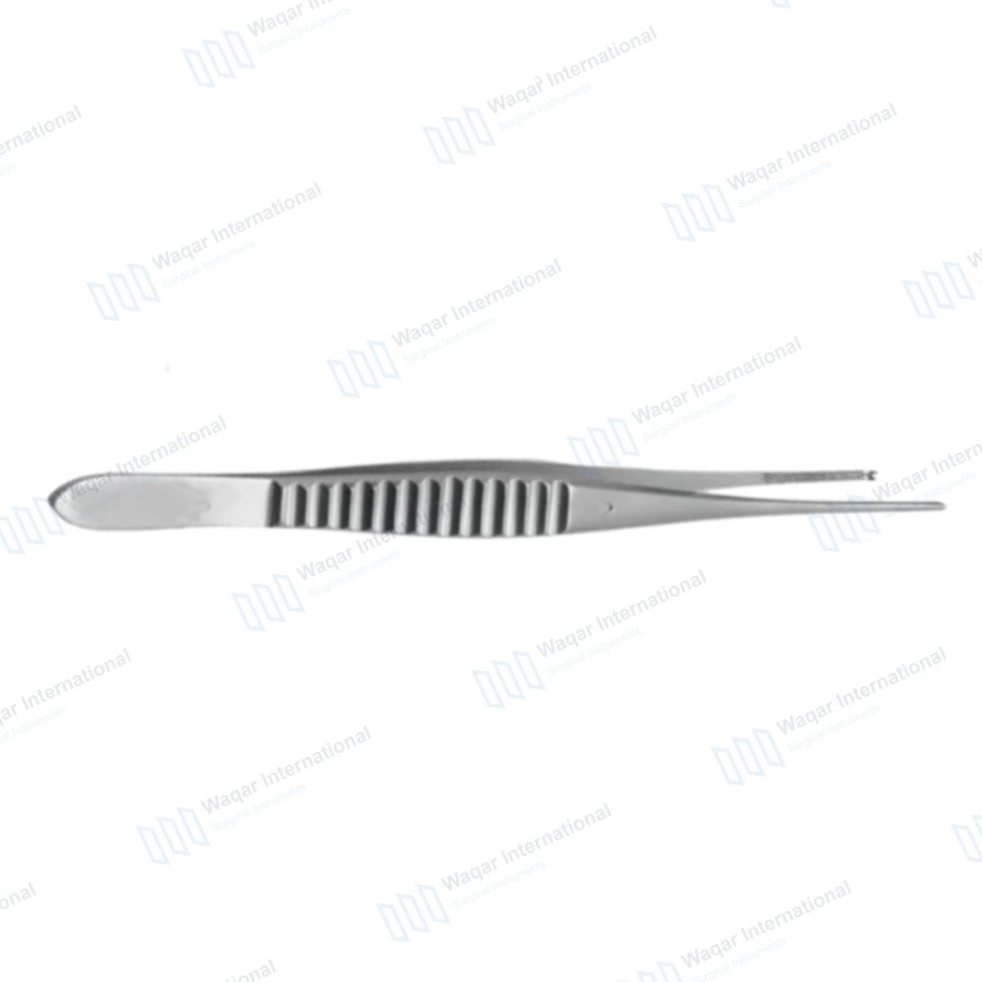 Adson Tissue Forceps 1x2 Teeth Stainless Steel Surgical Instrument — dental instruments manufactured by Waqar International, Sialkot