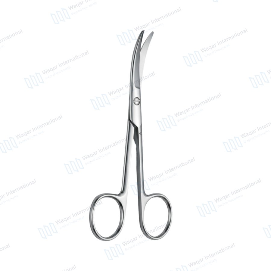 Medium Curved Enucleation Scissors Precision Eye Surgery Tool — surgical instruments manufactured by Waqar International, Sialkot