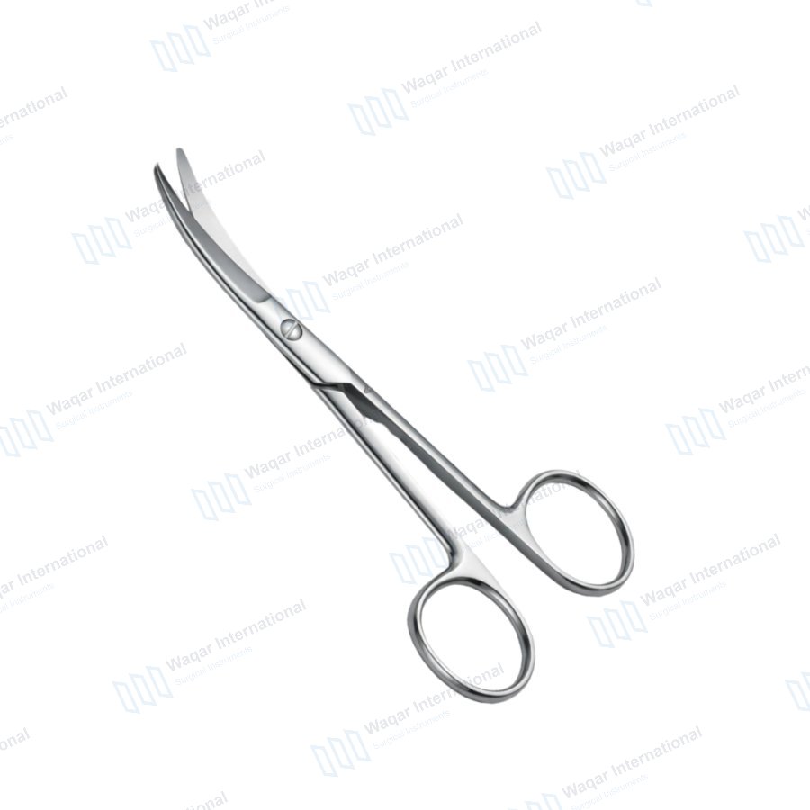 Enucleation Scissors Curved Reusable Ophthalmic Surgical Instrument — eye instruments manufactured by Waqar International, Sialkot