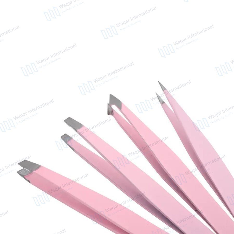 4 PCS Eyebrow Tweezers Set — beauty instruments manufactured by Waqar International, Sialkot