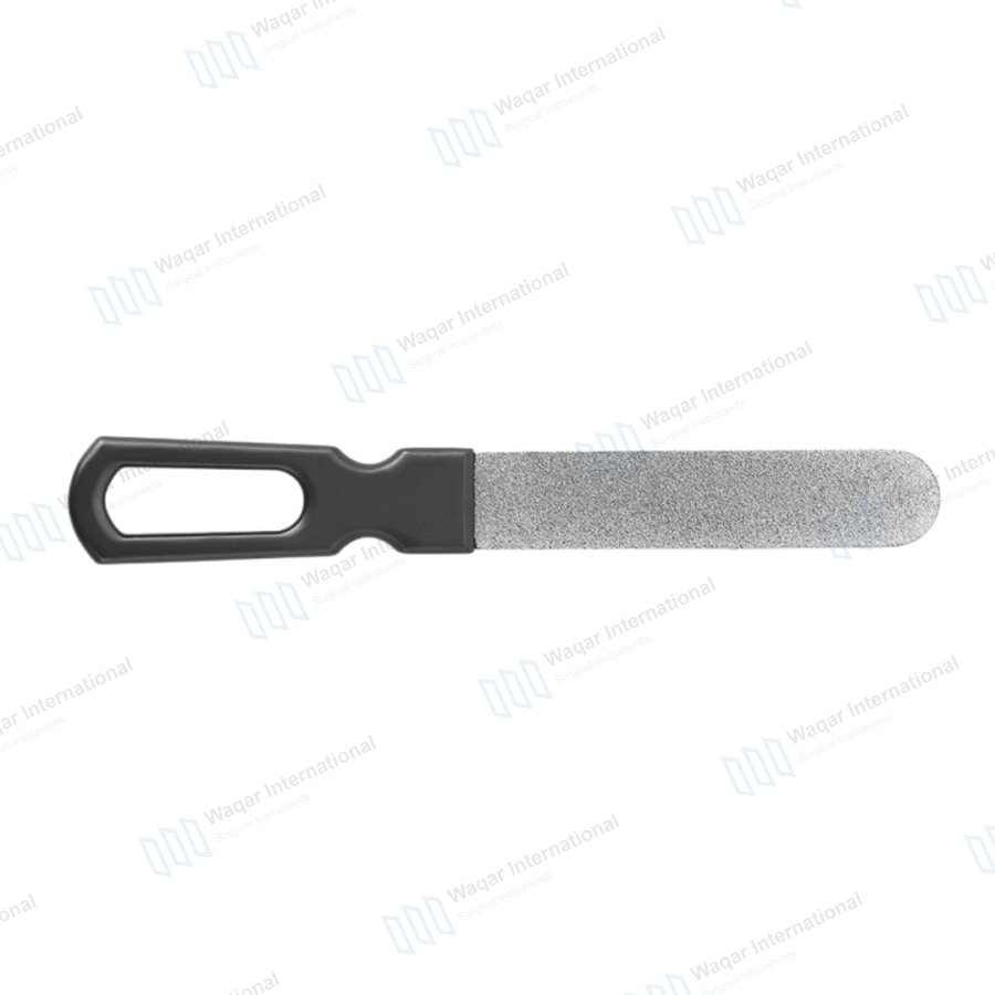 Stainless Steel Straight Sandpaper Nail File Double Sided — beauty instruments manufactured by Waqar International, Sialkot