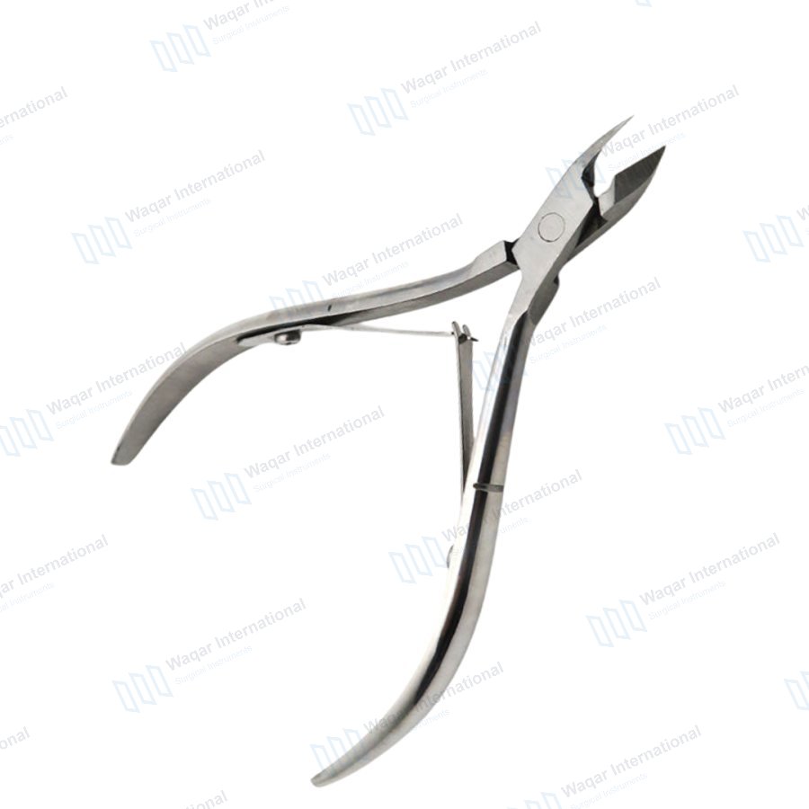 Stainless Steel Nail Clipper Flat Blade Sharp Tip — beauty instruments manufactured by Waqar International, Sialkot