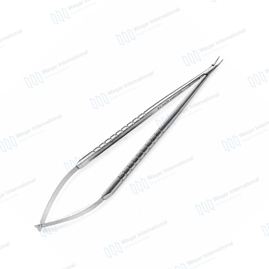 Curved Needle Holder with Lock Stainless Steel Surgical — surgical instruments manufactured by Waqar International, Sialkot