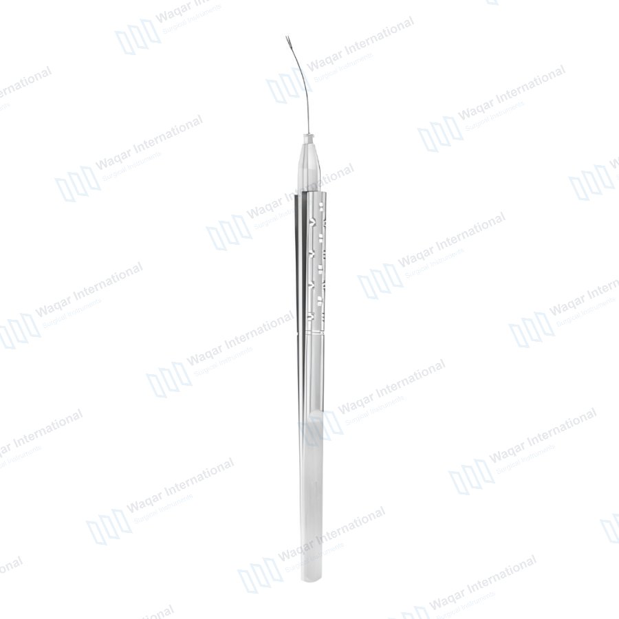 23 Gauge MICS Scissors Curved Stainless Steel Ophthalmic Microsurgery — eye instruments manufactured by Waqar International, Sialkot