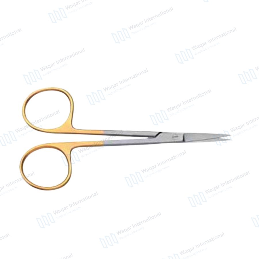 Stainless Steel TC Iris Scissors Ophthalmic Micro Surgical — eye instruments manufactured by Waqar International, Sialkot