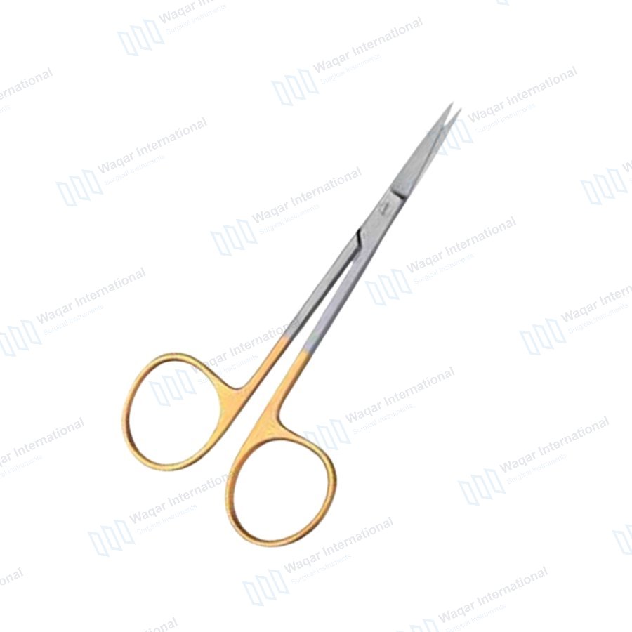 TC Iris Scissors Stainless Steel Tungsten Carbide — eye instruments manufactured by Waqar International, Sialkot