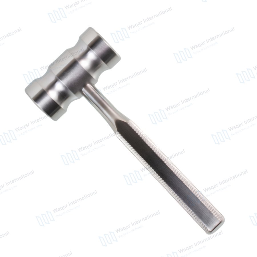 Stainless Steel Orthopedic Bone Mallet Double Headed Rubber Nylon — orthopedic instruments manufactured by Waqar International, Sialkot