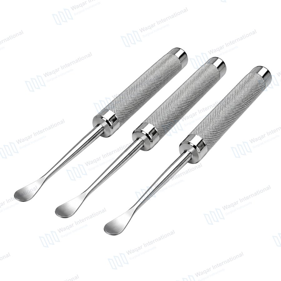 Complete Cobb Spinal Elevators Curved 3PCS — orthopedic instruments manufactured by Waqar International, Sialkot