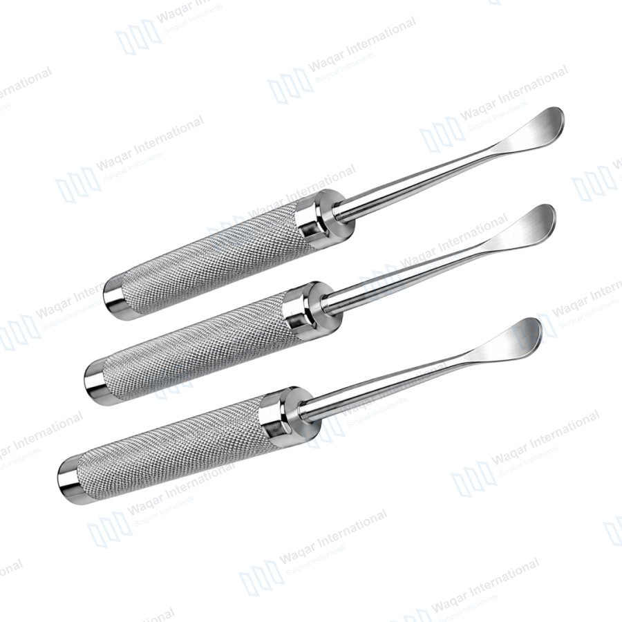 Cobb Spinal Elevators Curved Set of 3 Pcs Spine — orthopedic instruments manufactured by Waqar International, Sialkot