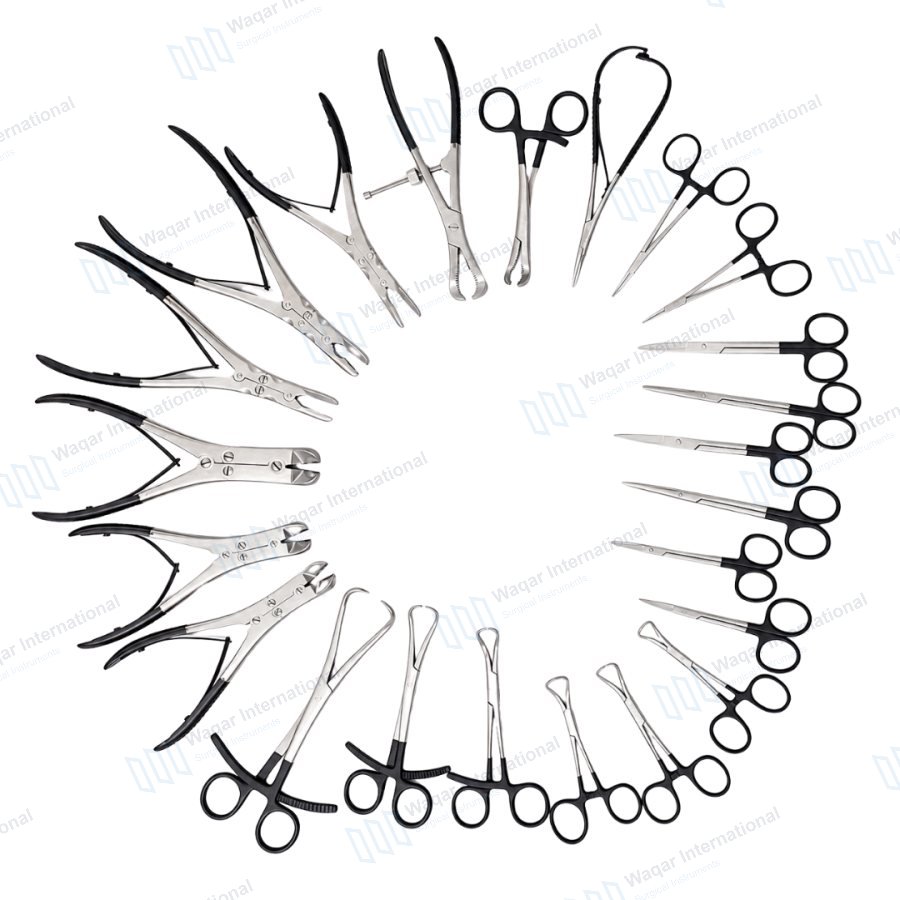 Complete Orthopedic Bone Reduction Holding Forceps 23PCS Surgical — orthopedic instruments manufactured by Waqar International, Sialkot