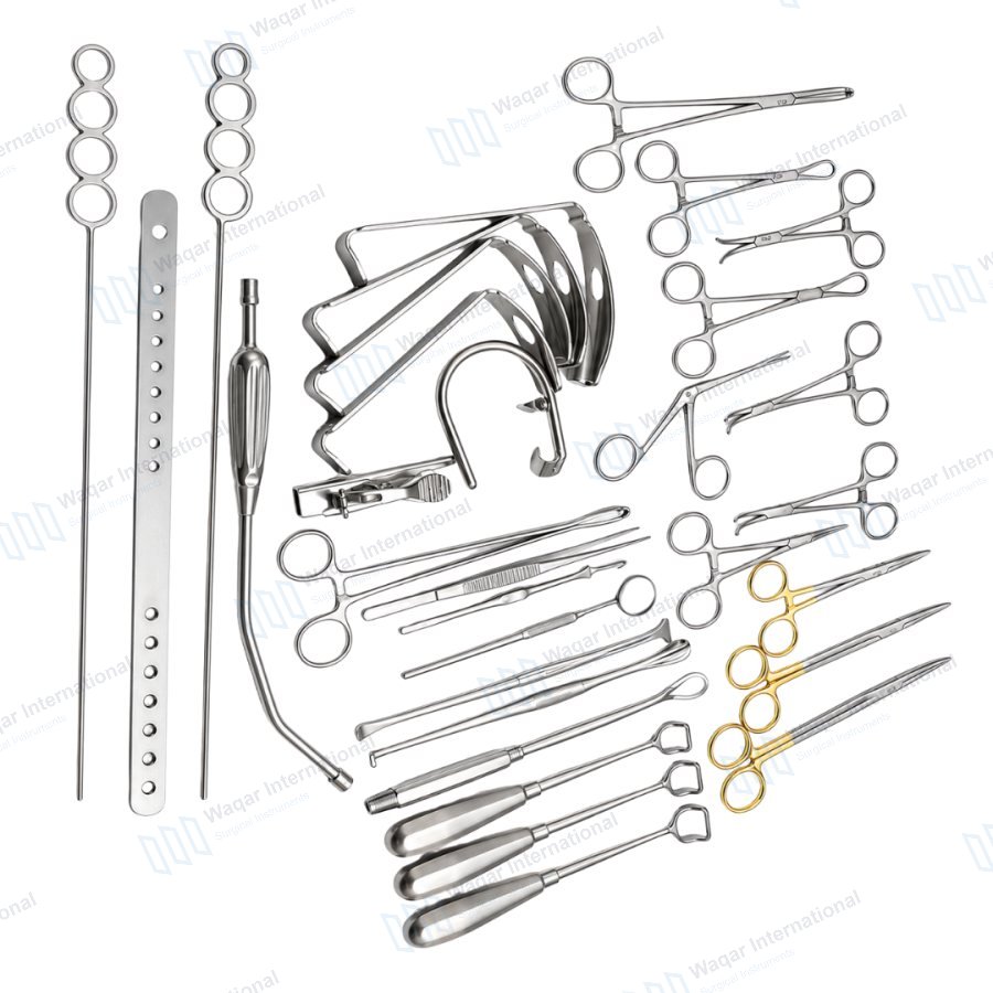 Tonsillectomy Instrument Set 30 Piece ENT Surgical — ent instruments manufactured by Waqar International, Sialkot