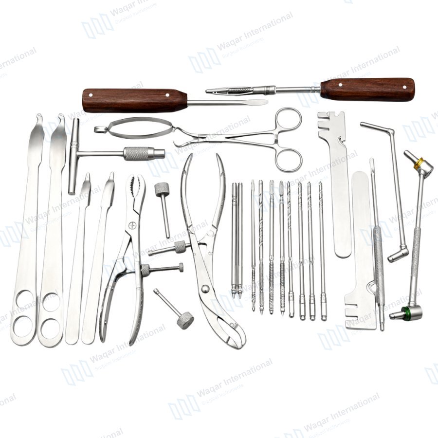 30PCS Small Fragment Orthopedic Instrument Set Bone Fixation — orthopedic instruments manufactured by Waqar International, Sialkot