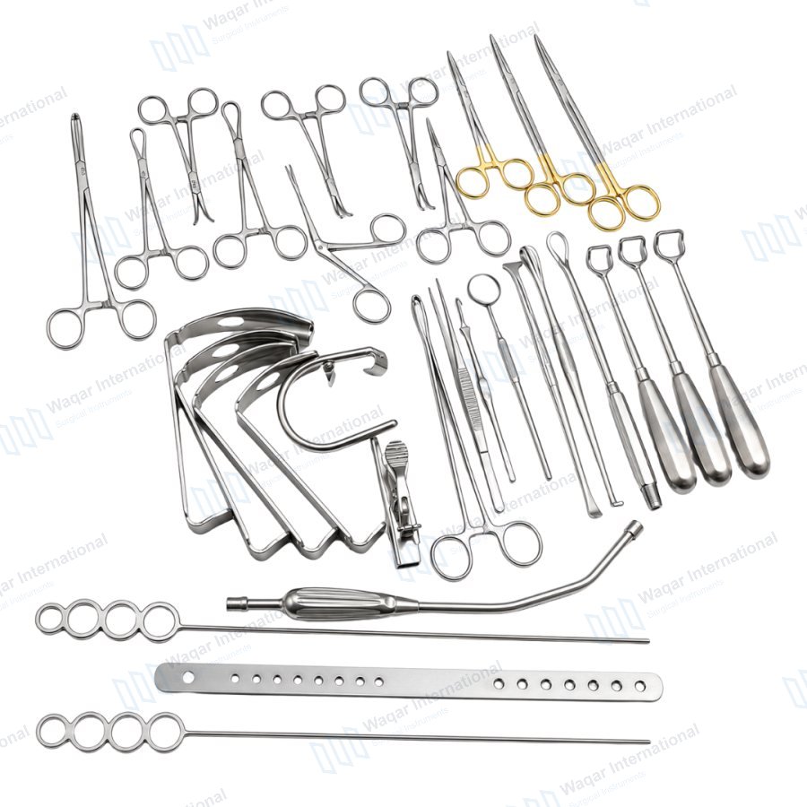 Tonsillectomy Surgical Instruments Set 30 Pcs ENT — ent instruments manufactured by Waqar International, Sialkot