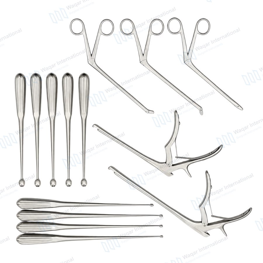 Complete Laminectomy Instrument Set 14PCS Precision Spine Surgery Kit — orthopedic instruments manufactured by Waqar International, Sialkot