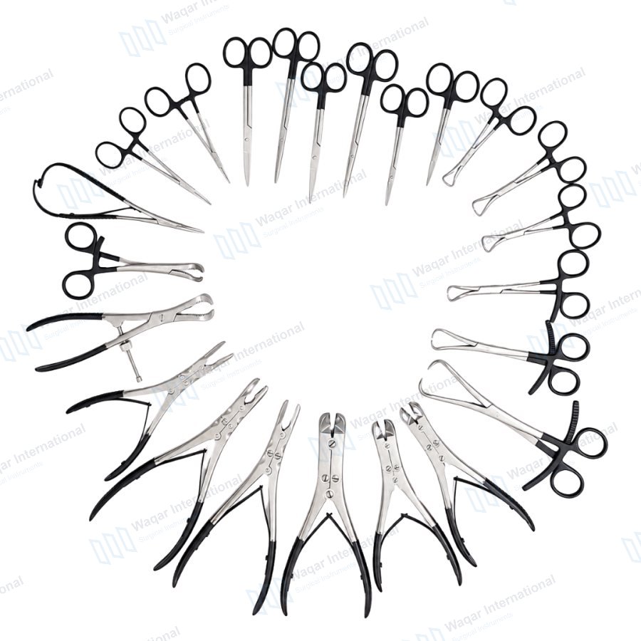 Orthopedic Bone Reduction Holding Forceps Set 23 Pcs — orthopedic instruments manufactured by Waqar International, Sialkot