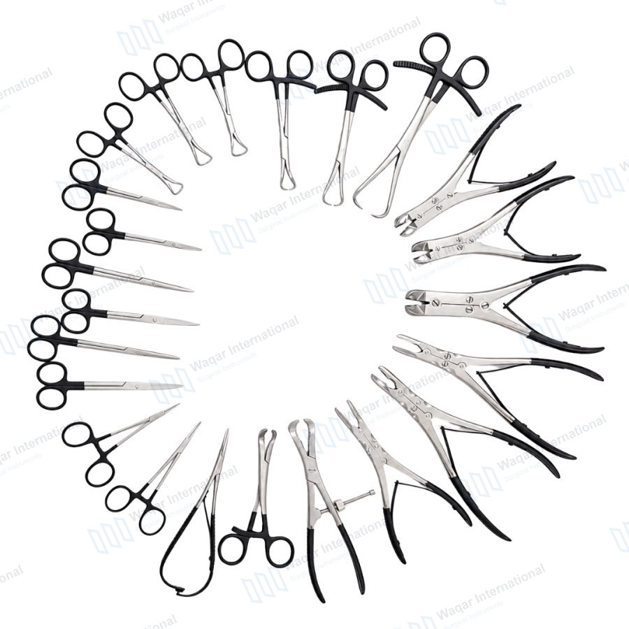 Complete Orthopedic Bone Reduction Holding Forceps Set 23PCS — orthopedic instruments manufactured by Waqar International, Sialkot