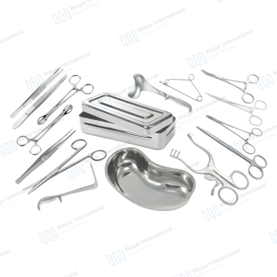 Abdominal Gynecological Set OB GYN Surgical Instrument Kit German — surgical instruments manufactured by Waqar International, Sialkot