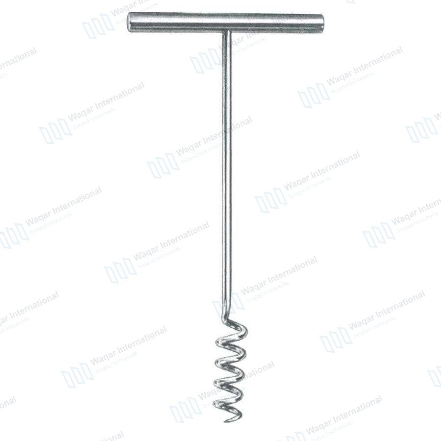 Stainless Steel Myoma Screw Gynecology Surgical Instrument — surgical instruments manufactured by Waqar International, Sialkot