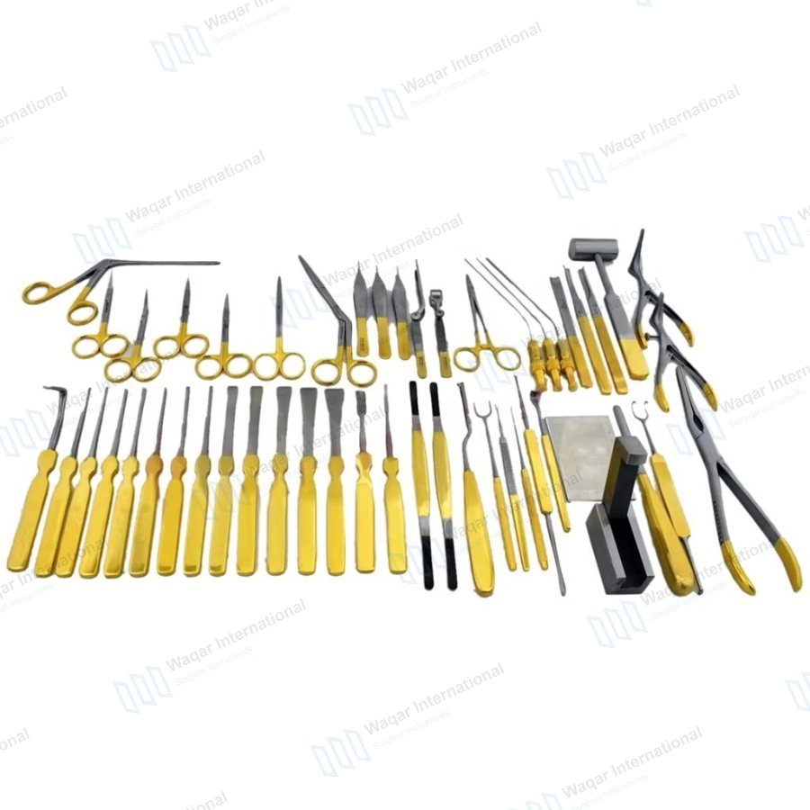 Rhinoplasty Surgical Instruments Nasal Reconstruction Surgery Kit — ent instruments manufactured by Waqar International, Sialkot