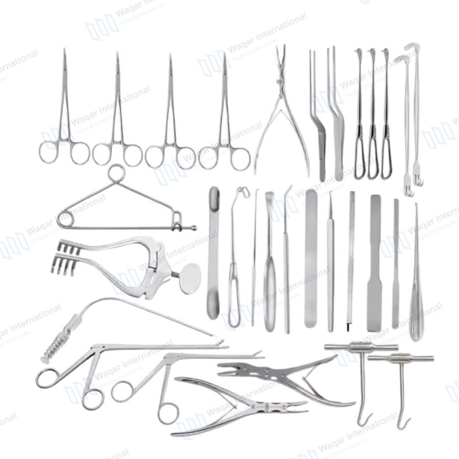 12Pcs Neurosurgery Set Cranial Brain Surgery — surgical instruments manufactured by Waqar International, Sialkot