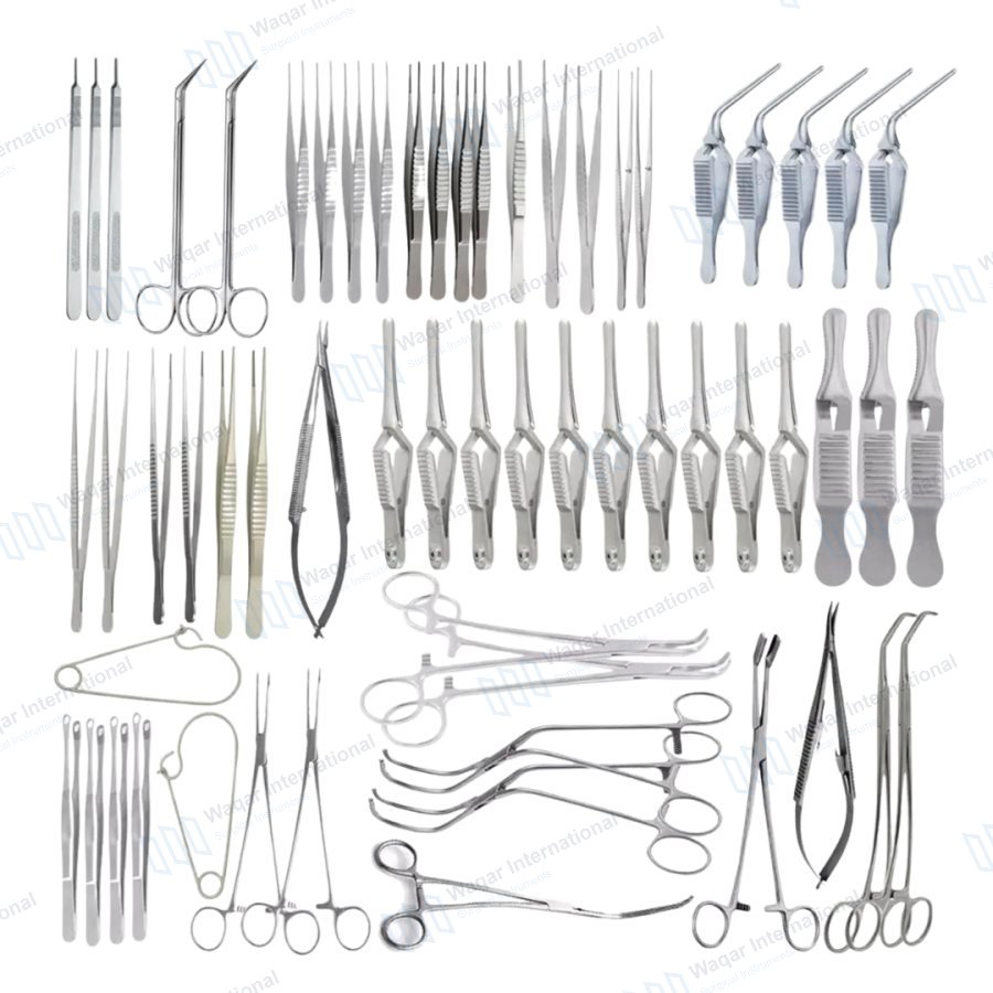 Stainless Steel Vascular Surgery Instrument Set for Arterial — surgical instruments manufactured by Waqar International, Sialkot