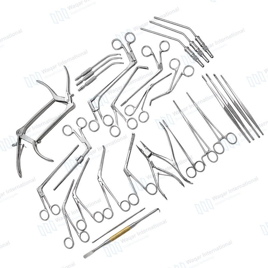 ENT FESS Surgical Kit Stainless Steel Instruments Endoscopic — ent instruments manufactured by Waqar International, Sialkot