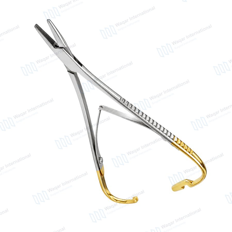 TC Mathieu Needle Holder Tungsten Carbide Jaws Surgical Needle — surgical instruments manufactured by Waqar International, Sialkot