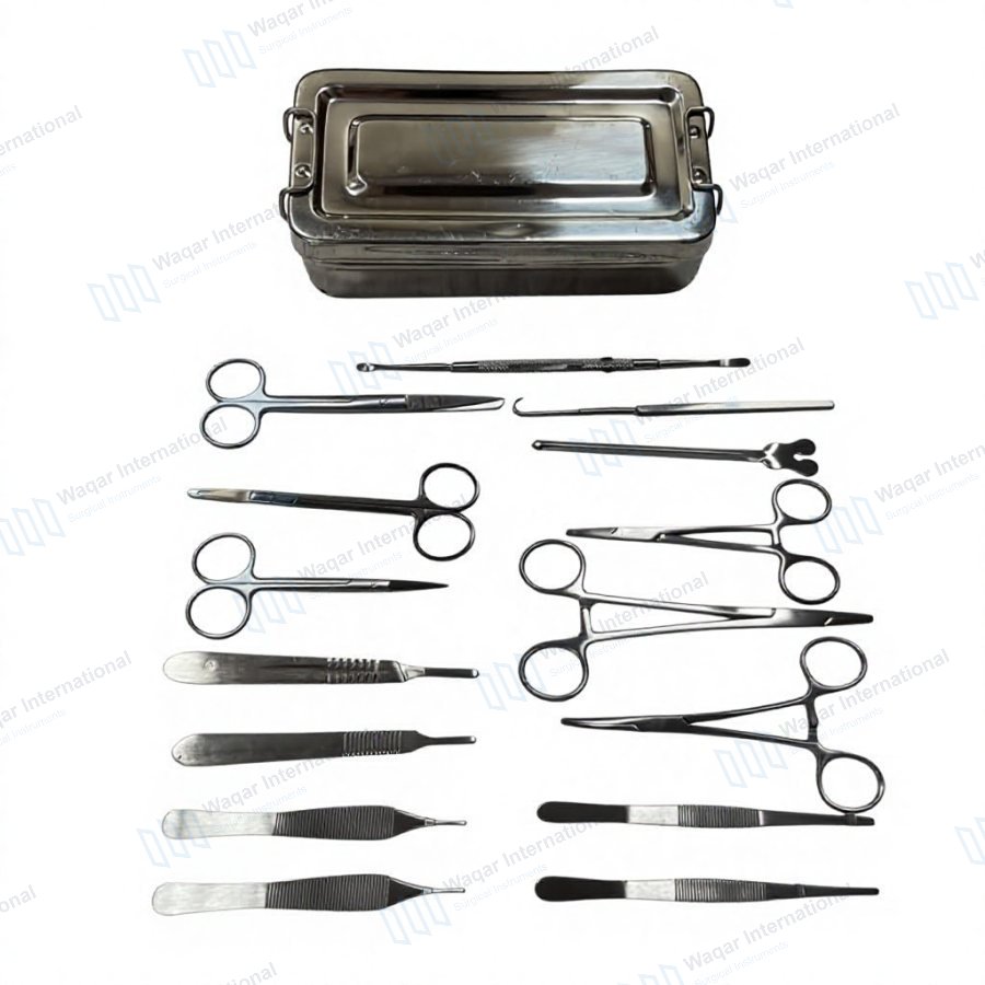 Surgical Instrument Set General Surgery Kit — surgical instruments manufactured by Waqar International, Sialkot