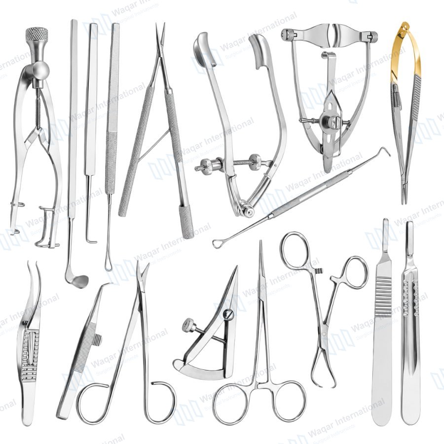 Cataract Operation Instrument Kit Ophthalmic Surgical Tools for Eye — eye instruments manufactured by Waqar International, Sialkot