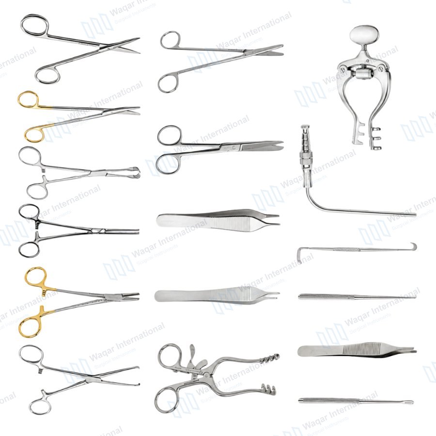 Thyroidectomy Surgical Kit Neck Surgery Instruments for Thyroid Procedures — surgical instruments manufactured by Waqar International, Sialkot
