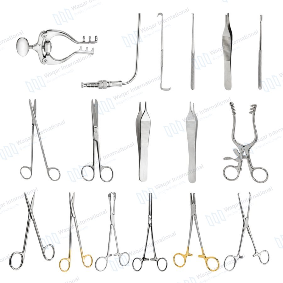 Thyroid Surgical Instrument Set Thyroidectomy Operation Kit for Neck — surgical instruments manufactured by Waqar International, Sialkot