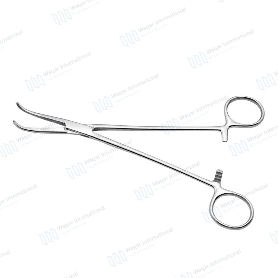 Angled Surgical Forceps Instrument Set for Hemostasis — surgical instruments manufactured by Waqar International, Sialkot
