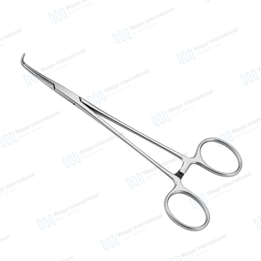 Curved Angled Surgical Forceps Reusable Metal Medical Instrument — surgical instruments manufactured by Waqar International, Sialkot
